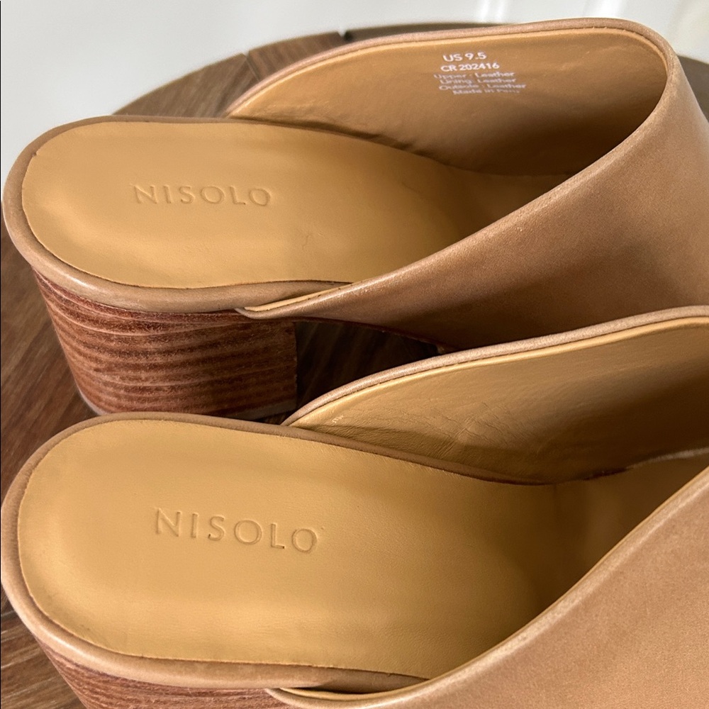Nisolo All-Day Heeled Leather Mules - Picture 2 of 8